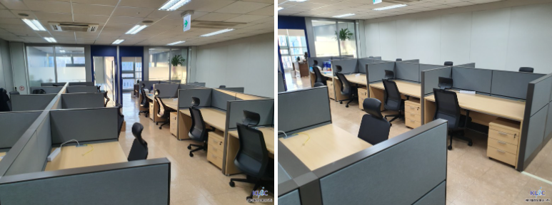 입구에서 바로 바라본 광주지사의 모습